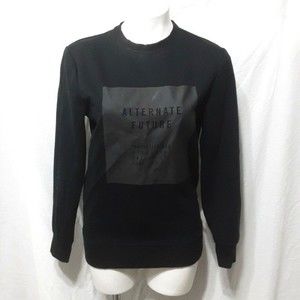 H&M Scuba Look Sweatshirt Top XS Crew Neck Long Sleeve Cozy Pullover Athleisure
